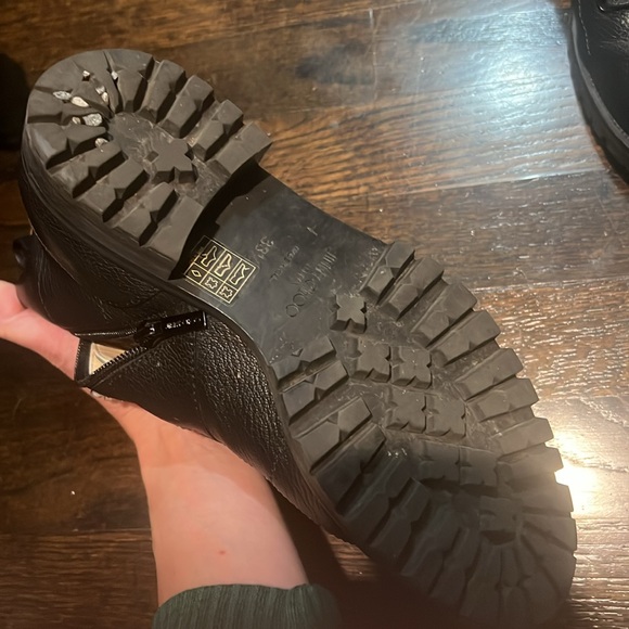 Authentic Jimmy Choo Cruz Flat Ankle boot Pearl & Crystal EU 38.5 US 38.5🍂🍁❄️ - Picture 5 of 5